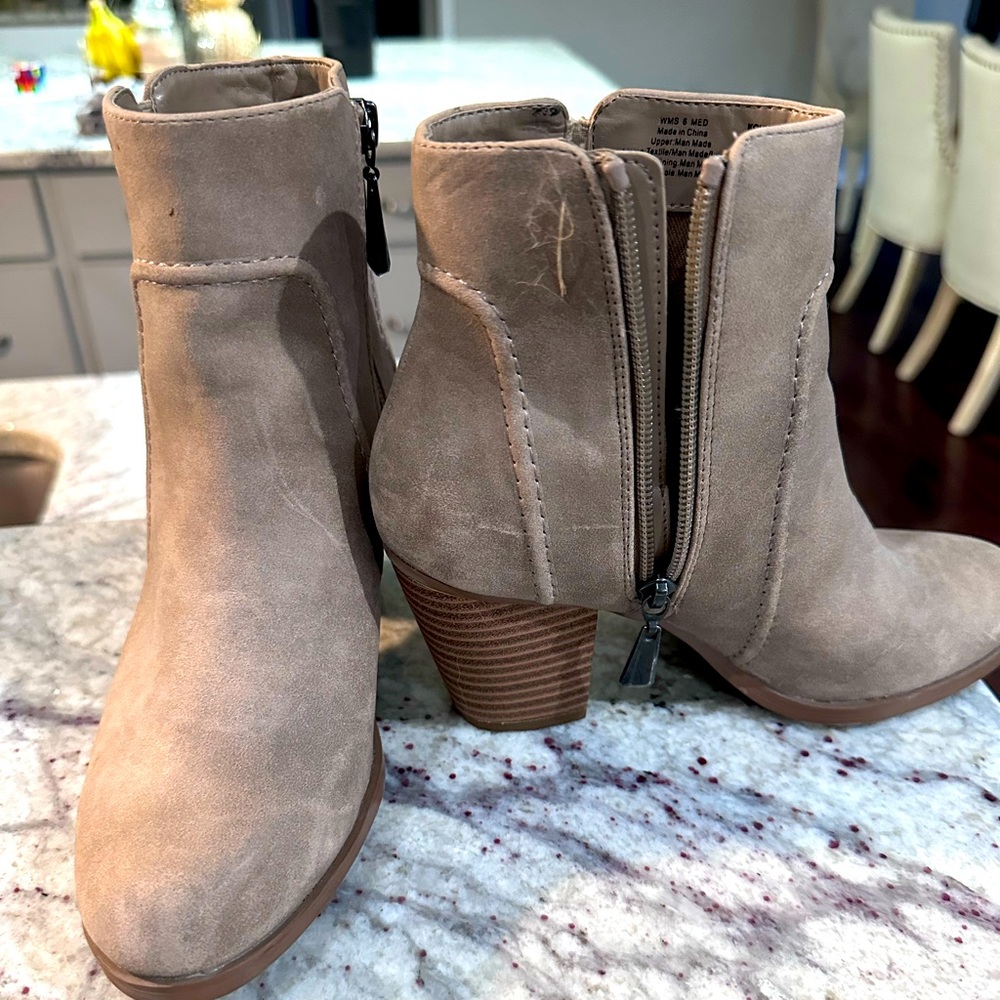 Suede booties